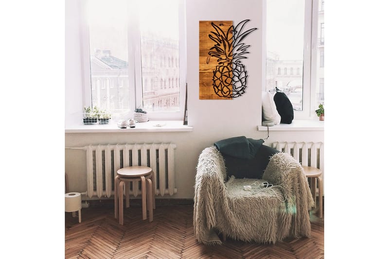 Bahama Vægdekor - Sort/Valnød - Boligtilbehør - Vægdekoration - Skilt - Emaljeskilte