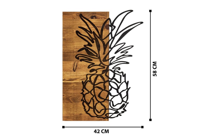 Bahama Vægdekor - Sort/Valnød - Boligtilbehør - Vægdekoration - Skilt - Emaljeskilte