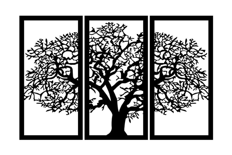 Berceste 2 Vægdekor, Sort