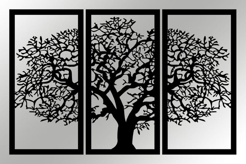 Berceste 2 Vægdekor - Sort - Boligtilbehør - Vægdekoration - Skilt - Emaljeskilte