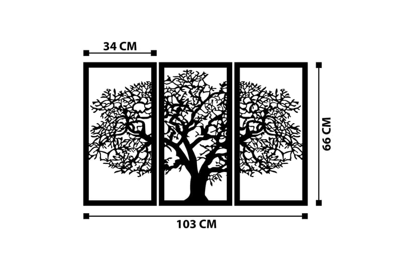 Berceste 2 Vægdekor - Sort - Boligtilbehør - Vægdekoration - Skilt - Emaljeskilte