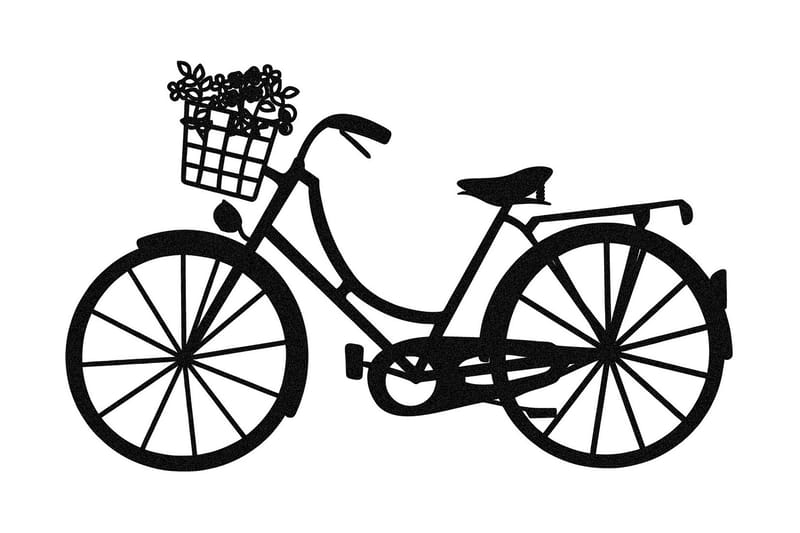 Bike Vægdekor, Sort