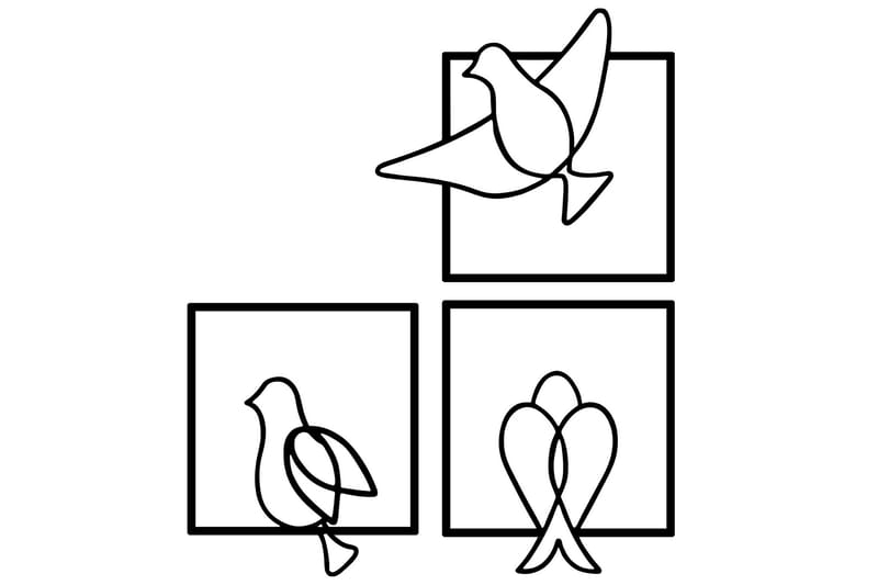 Bonita Vægdekor, Sort