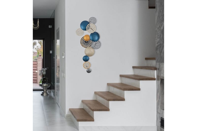 Bronte - Vægdekor - Blå/Champagne/Orange - Boligtilbehør - Vægdekoration - Skilt - Emaljeskilte