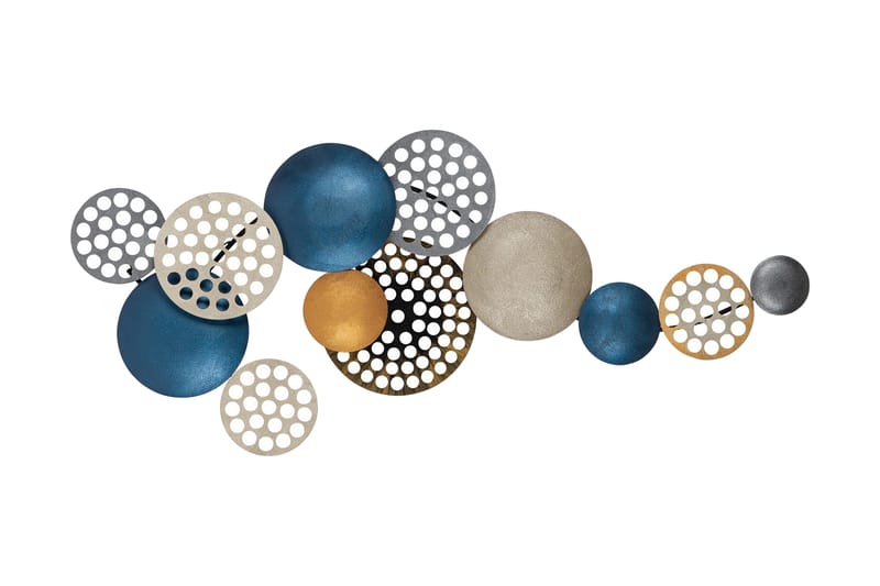 Bronte - Vægdekor, Blå/Champagne/Orange