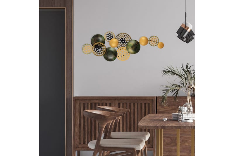 Bronte - Vægdekor - Orange/Grøn - Boligtilbehør - Vægdekoration - Skilt - Emaljeskilte