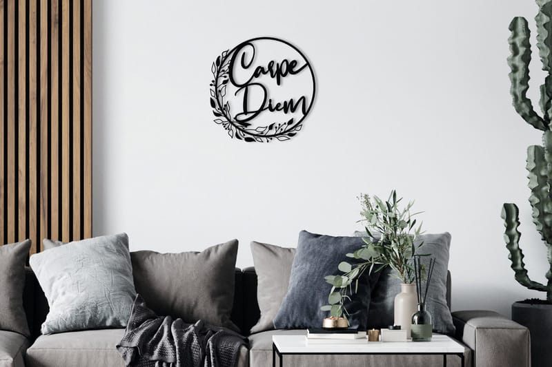 Carpe Diem Vægdekor, Sort