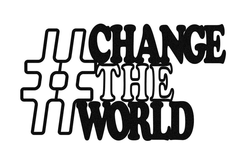 Change Vægdekor, Sort