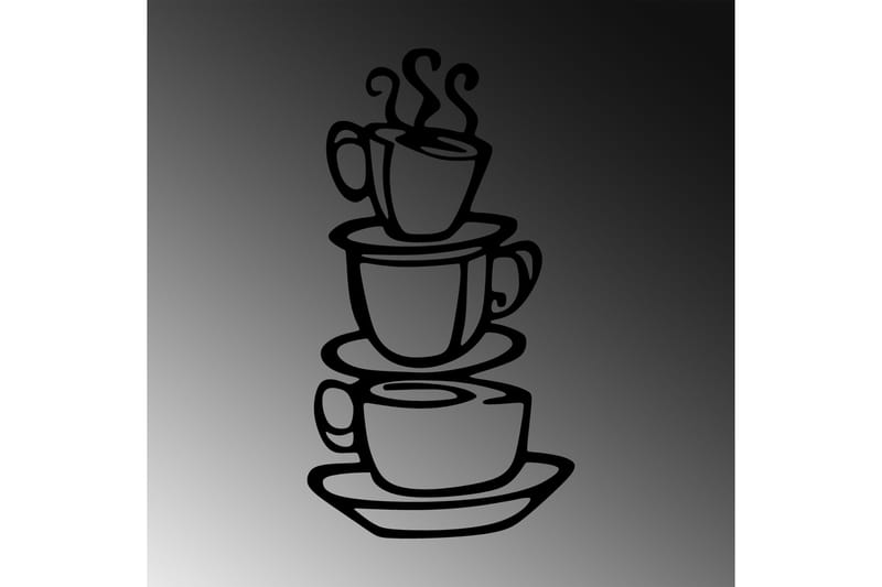 Coffee Vægdekor - Sort - Boligtilbehør - Vægdekoration - Skilt - Emaljeskilte