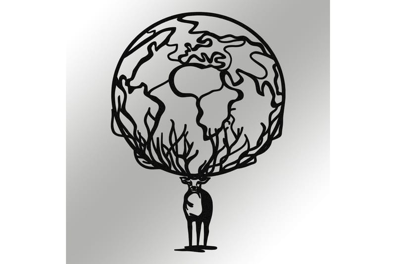 Confused Vægdekor - Sort - Boligtilbehør - Vægdekoration - Skilt - Emaljeskilte