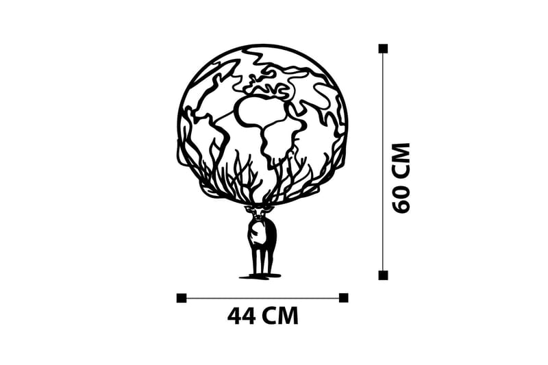 Confused Vægdekor - Sort - Boligtilbehør - Vægdekoration - Skilt - Emaljeskilte