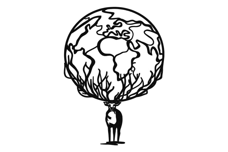 Confused Vægdekor, Sort