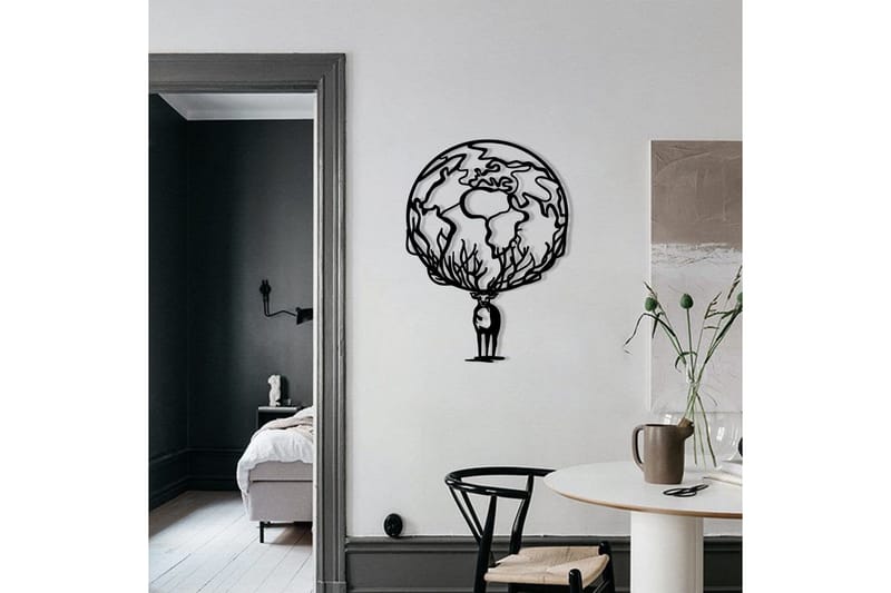 Confused Vægdekor - Sort - Boligtilbehør - Vægdekoration - Skilt - Emaljeskilte