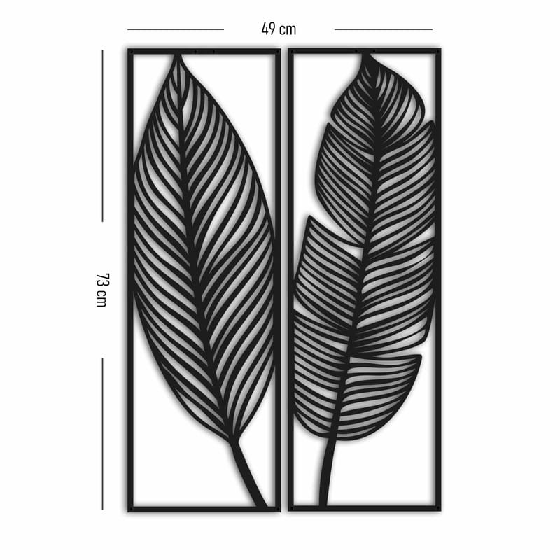 Decorative Metal Wall Accessory 24x73 - Boligtilbehør - Vægdekoration - Skilt - Emaljeskilte