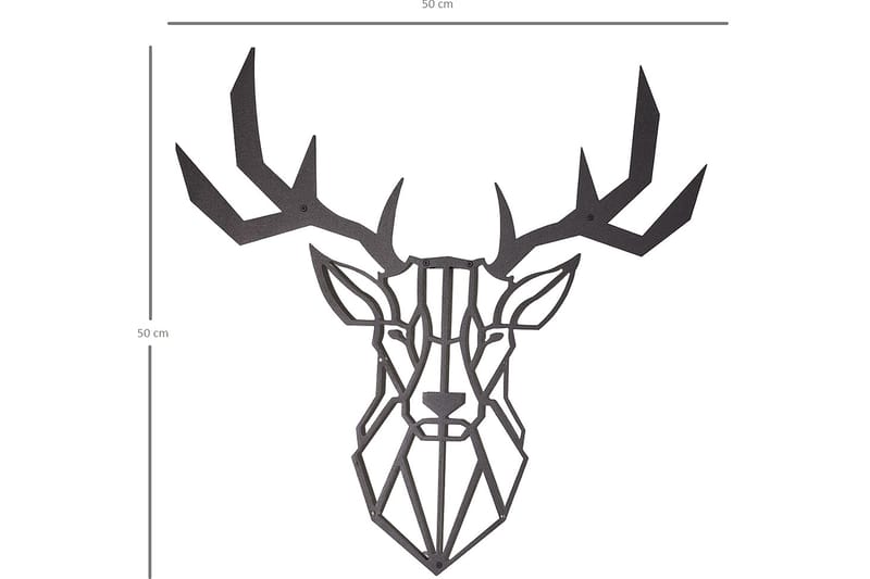 Decorative Metal Wall Accessory 50x50 - Boligtilbehør - Vægdekoration - Skilt - Emaljeskilte