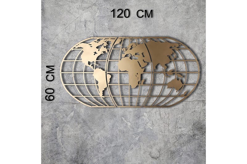 Decorative Metal Wall Accessory 60x120 - Boligtilbehør - Vægdekoration - Skilt - Emaljeskilte