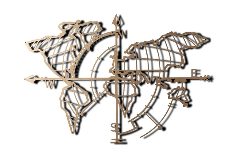 Decorative Metal Wall Accessory 65x95 - Boligtilbehør - Vægdekoration - Skilt - Emaljeskilte