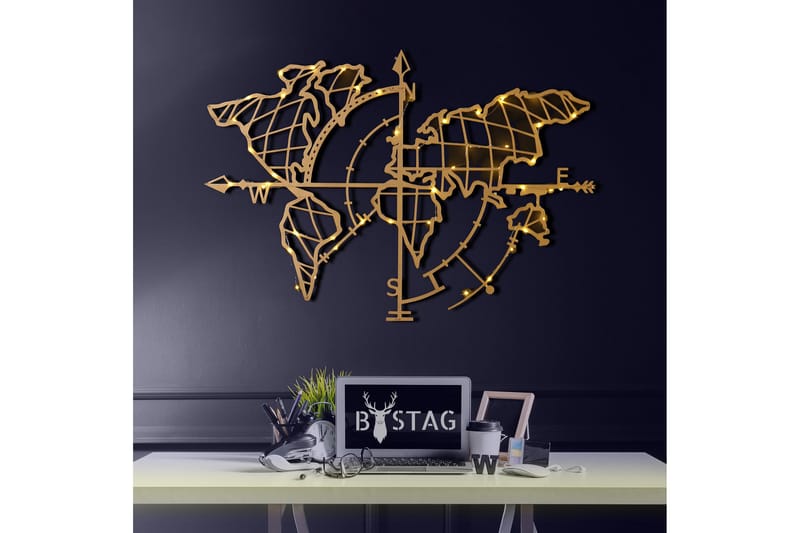 Decorative Metal Wall Accessory 65x95 - Boligtilbehør - Vægdekoration - Skilt - Emaljeskilte