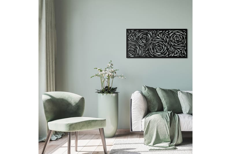 Decorative Panel 2 - Vægdekor - Sort - Boligtilbeh�ør - Vægdekoration - Skilt - Emaljeskilte