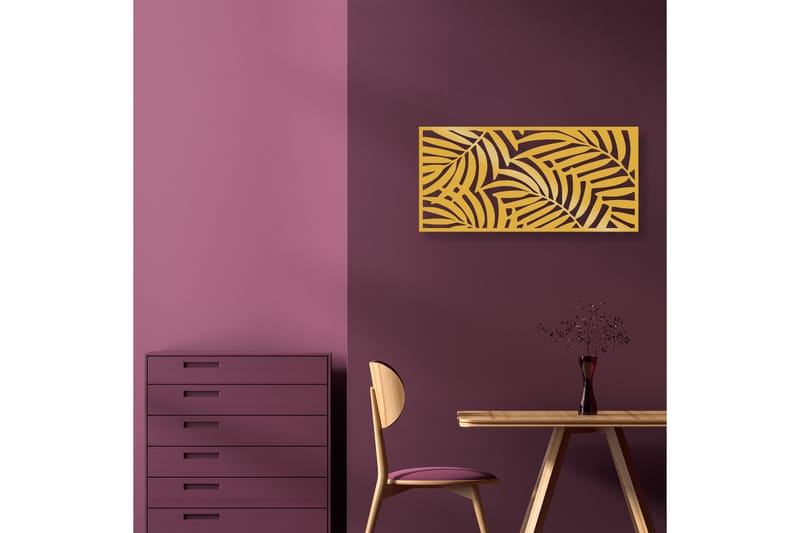 Decorative Panel 4 - Vægdekor - Guld - Boligtilbeh�ør - Vægdekoration - Skilt - Emaljeskilte
