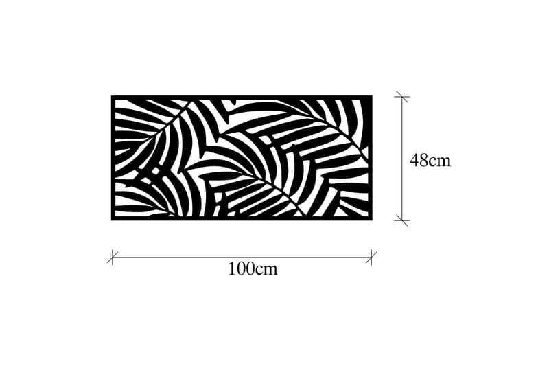 Decorative Panel 4 - Vægdekor - Sort - Boligtilbehør - Vægdekoration - Skilt - Emaljeskilte