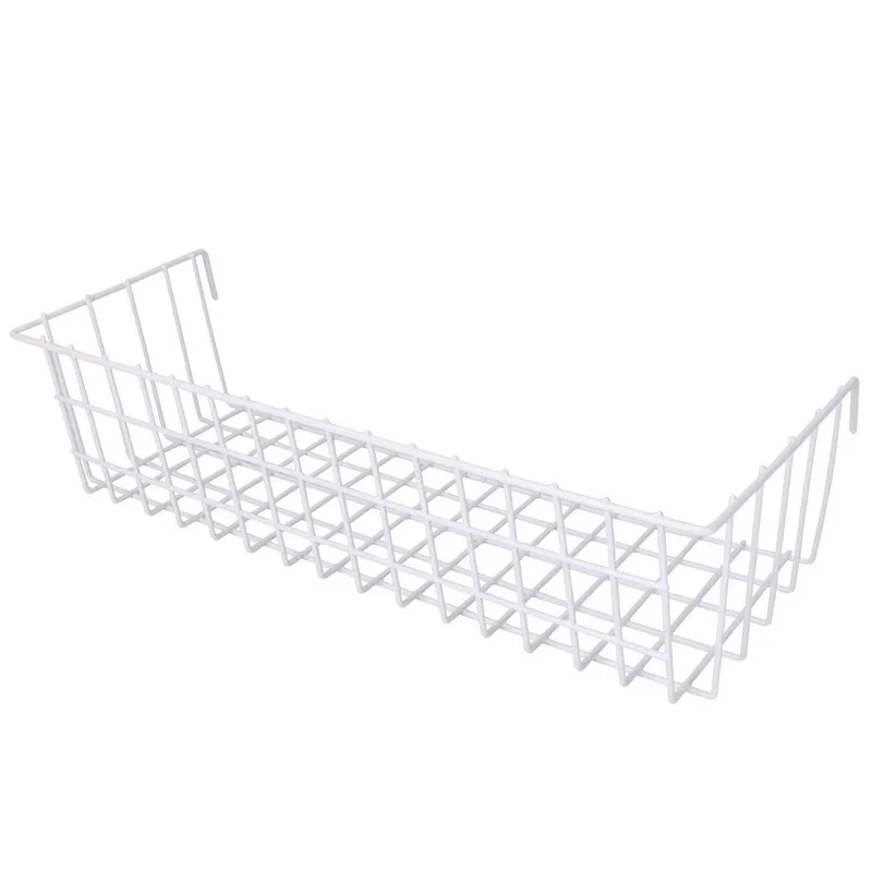 Dekorativ Vægdekor 16x38 cm - Hvid - Opbevaring - Opbevaring til småting - Kurve - Trådkurv