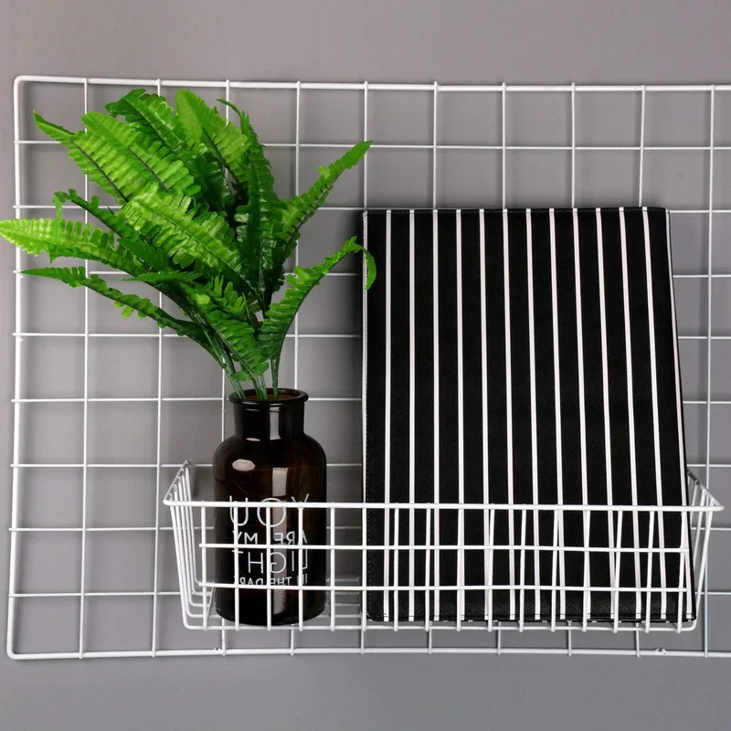 Dekorativ Vægdekor 16x38 cm - Hvid - Opbevaring - Opbevaring til småting - Kurve - Trådkurv