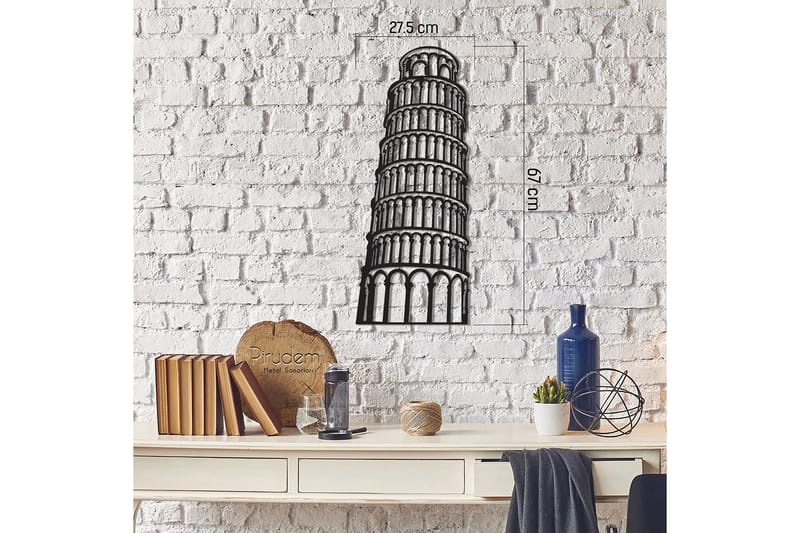 Dekorativ Vægdekor 28x70 cm - Sort - Boligtilbehør - Vægdekoration - Skilt - Emaljeskilte