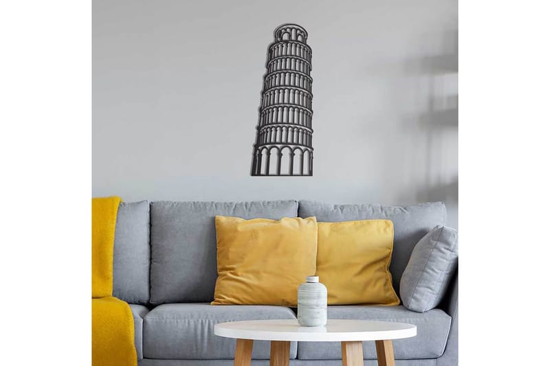 Dekorativ Vægdekor 28x70 cm - Sort - Boligtilbehør - Vægdekoration - Skilt - Emaljeskilte