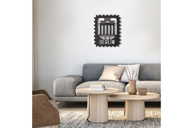 Dekorativ Vægdekor 30x37 cm - Sort - Boligtilbehør - Vægdekoration - Skilt - Emaljeskilte