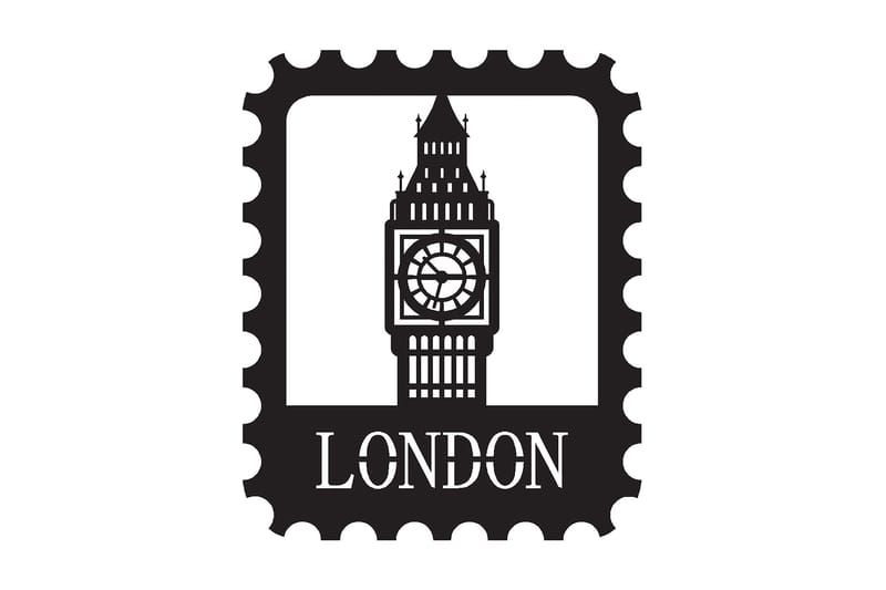 Dekorativ Vægdekor 30x37 cm, Sort