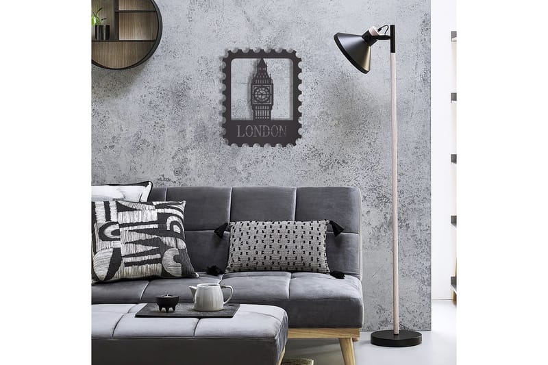 Dekorativ Vægdekor 30x37 cm - Sort - Boligtilbehør - Vægdekoration - Skilt - Emaljeskilte