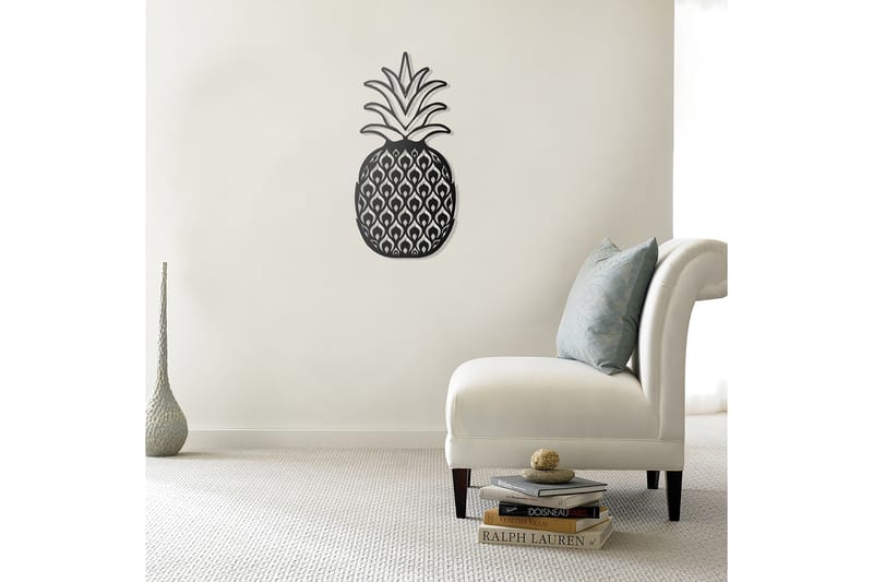 Dekorativ Vægdekor 35x70 cm - Sort - Boligtilbehør - Vægdekoration - Skilt - Emaljeskilte