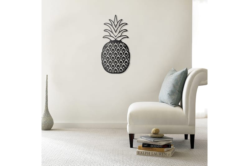 Dekorativ Vægdekor 35x70 cm - Sort - Boligtilbehør - Vægdekoration - Skilt - Emaljeskilte