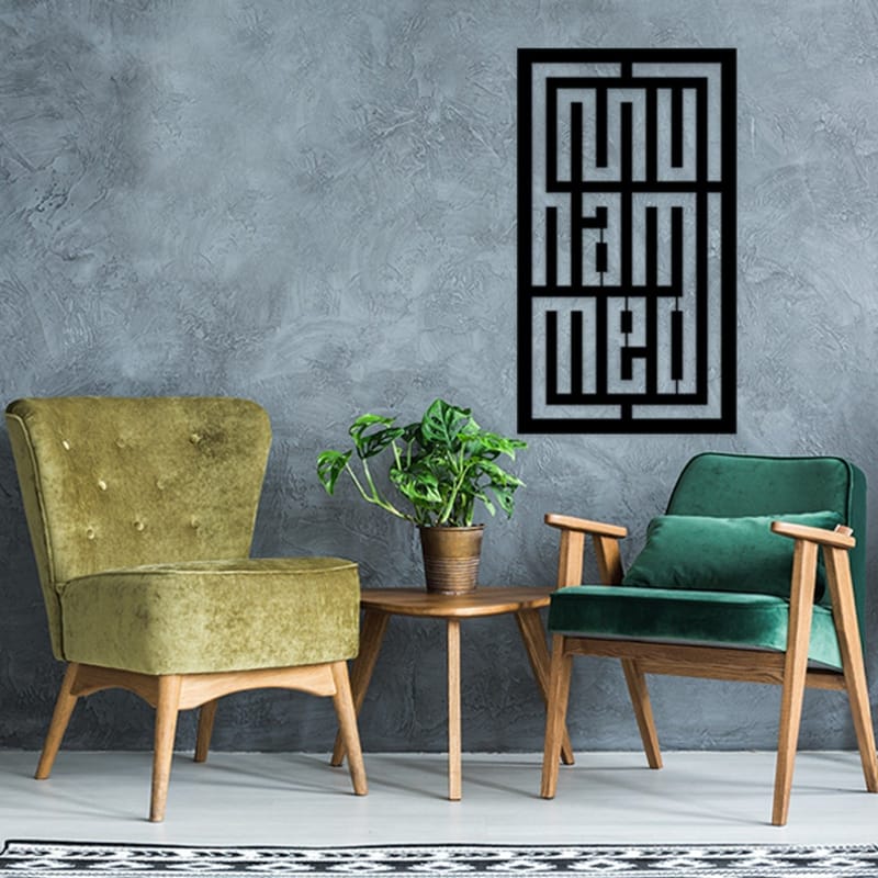 Dekorativ Vægdekor 40x70 cm - Sort - Boligtilbehør - Vægdekoration - Skilt - Emaljeskilte