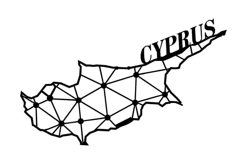 Dekorativ Vægdekor 43x70 cm, Sort