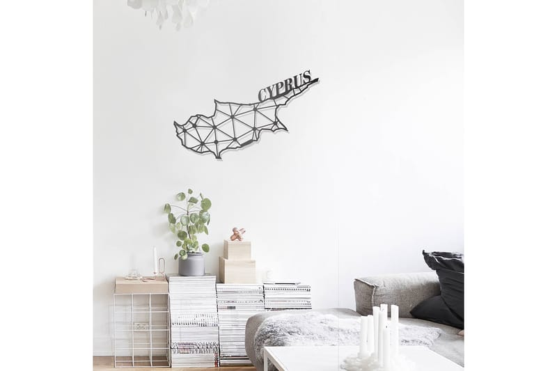 Dekorativ Vægdekor 43x70 cm - Sort - Boligtilbehør - Vægdekoration - Skilt - Emaljeskilte