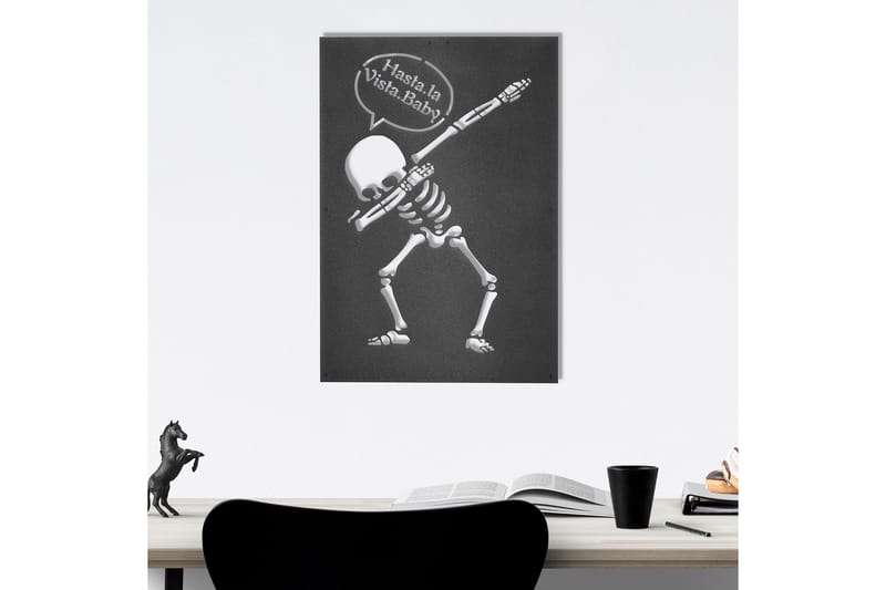 Dekorativ Vægdekor 45x70 cm - Sort - Boligtilbehør - Vægdekoration - Skilt - Emaljeskilte