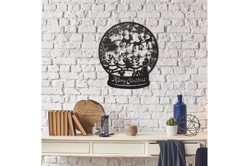 Dekorativ Vægdekor 50x50 cm - Sort - Boligtilbehør - Vægdekoration - Skilt - Emaljeskilte