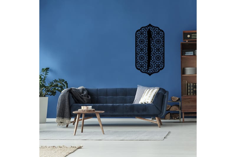 Dekorativ Vægdekor 50x68 cm - Sort - Boligtilbehør - Vægdekoration - Skilt - Emaljeskilte