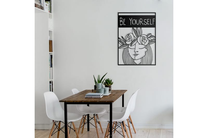 Dekorativ Vægdekor 50x70 cm - Sort - Boligtilbehør - Vægdekoration - Skilt - Emaljeskilte