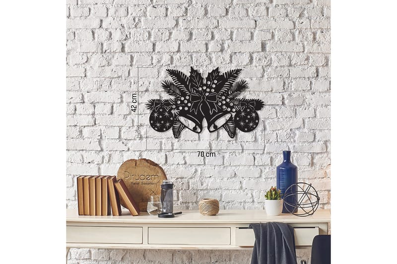 Dekorativ Vægdekor 70x42 cm - Sort - Boligtilbehør - Vægdekoration - Skilt - Emaljeskilte