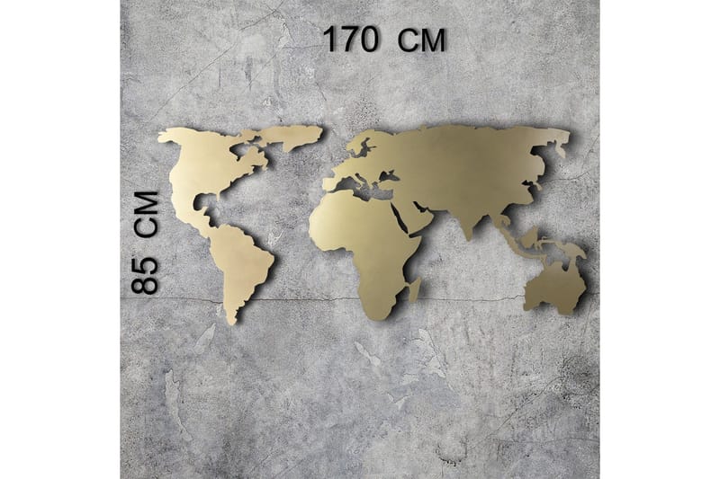 Dekorativt Vægtilbehør - Guld - Boligtilbehør - Vægdekoration - Skilt - Emaljeskilte