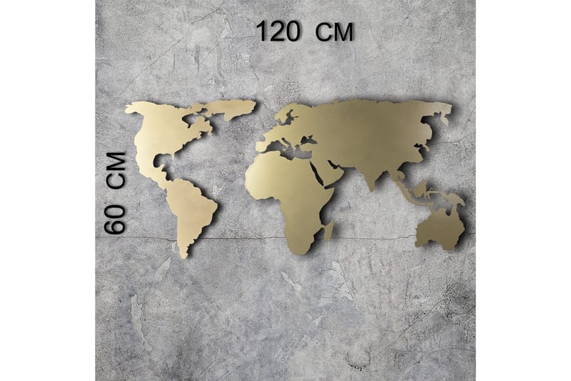 Dekorativt Vægtilbehør - Guld - Boligtilbehør - Vægdekoration - Skilt - Emaljeskilte