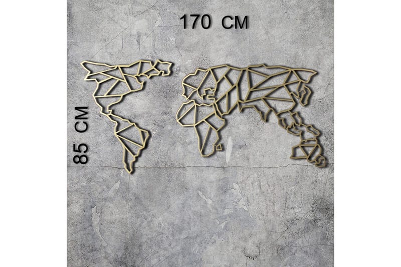 Dekorativt Vægtilbehør - Guld - Boligtilbehør - Vægdekoration - Skilt - Emaljeskilte