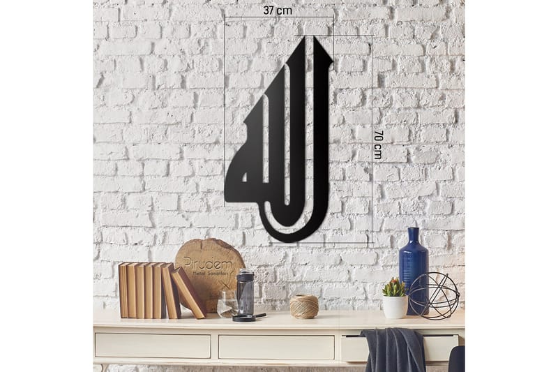 Dekorativt Vægtilbehør - Sort - Boligtilbehør - Vægdekoration - Skilt - Emaljeskilte