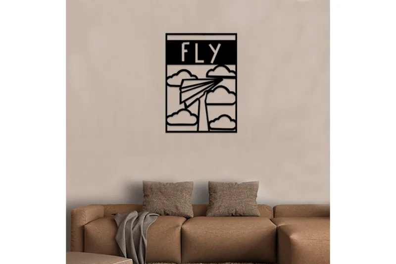 Dekorativt Vægtilbehør - Sort - Boligtilbehør - Vægdekoration - Skilt - Emaljeskilte