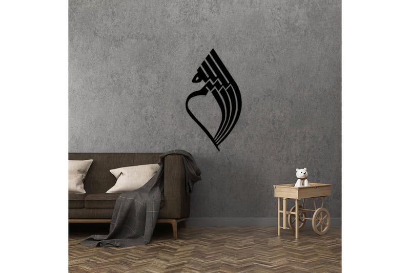 Dekorativt Vægtilbehør - Sort - Boligtilbehør - Vægdekoration - Skilt - Emaljeskilte