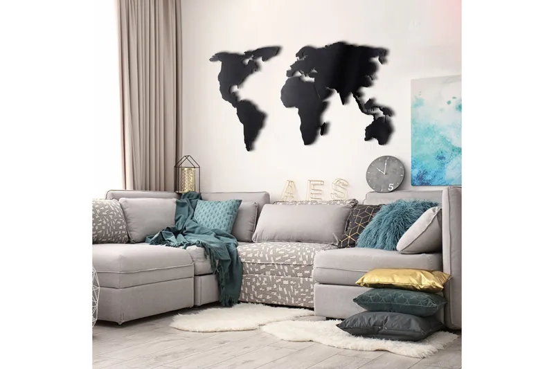 Dekorativt Vægtilbehør - Sort - Boligtilbehør - Vægdekoration - Skilt - Emaljeskilte