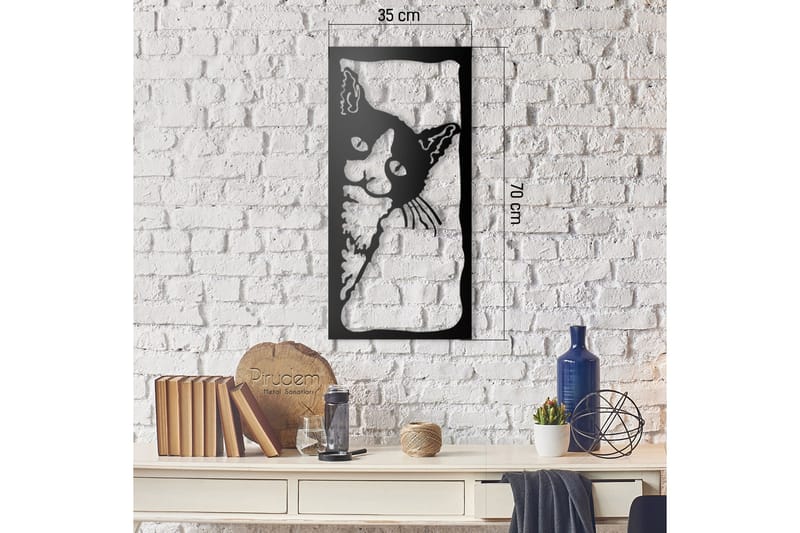 Dekorativt Vægtilbehør - Sort - Boligtilbehør - Vægdekoration - Skilt - Emaljeskilte